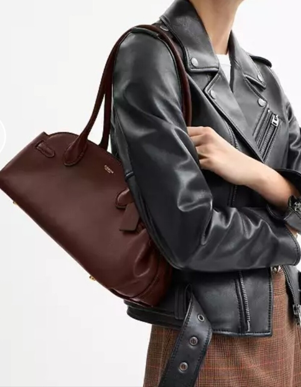 NWT Coach Empire Carryall 34 Maple Glazed Leather Bag Y2K
